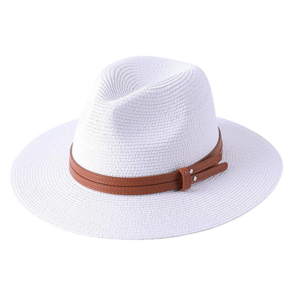56-58-59-60CM Natural Panama Hat - L & M Kee, LLC