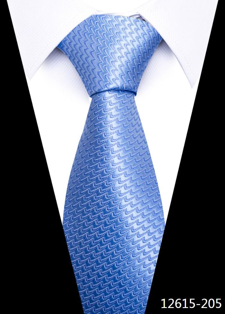 8 cm Silk Necktie Man's Office - L & M Kee, LLC