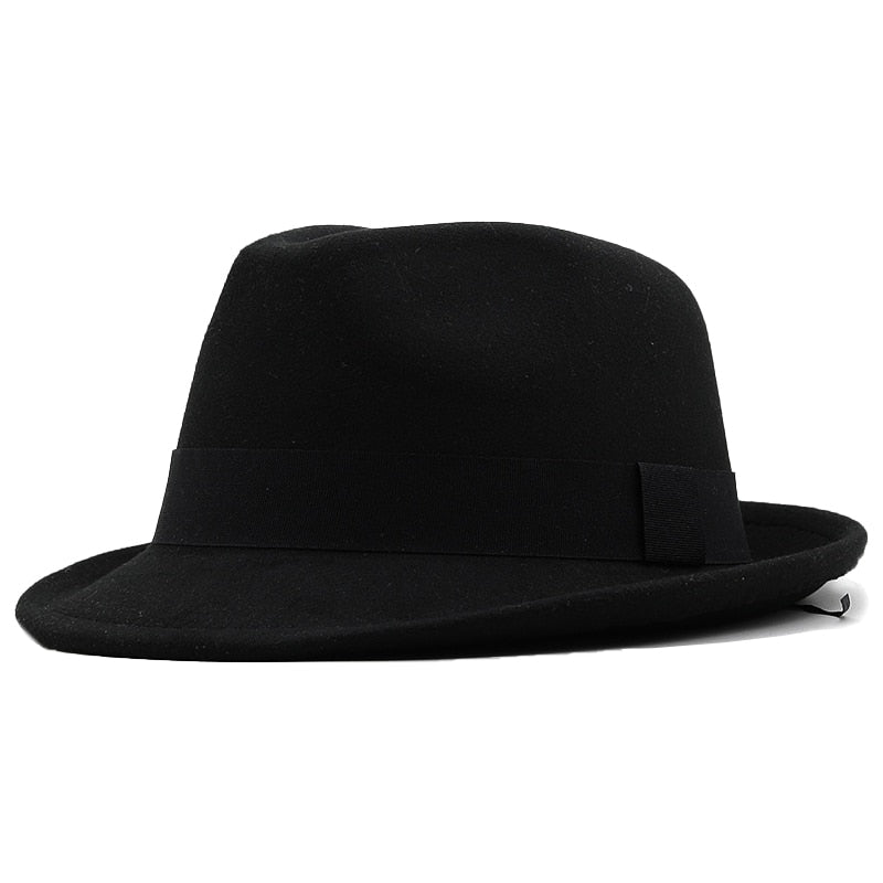 Wide Brim Wool Fedora Hat