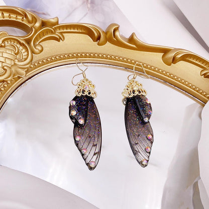 Femme Wing Drop Earrings - L & M Kee, LLC