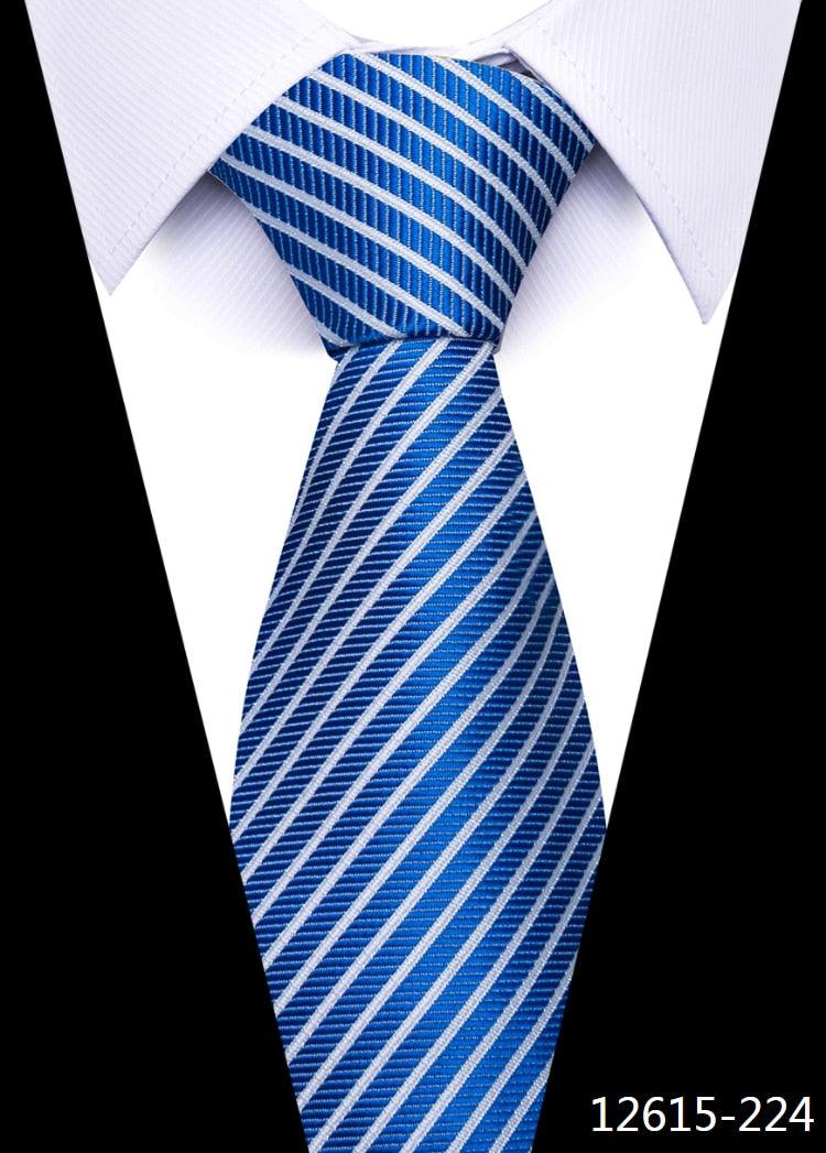 8 cm Silk Necktie Man's Office - L & M Kee, LLC