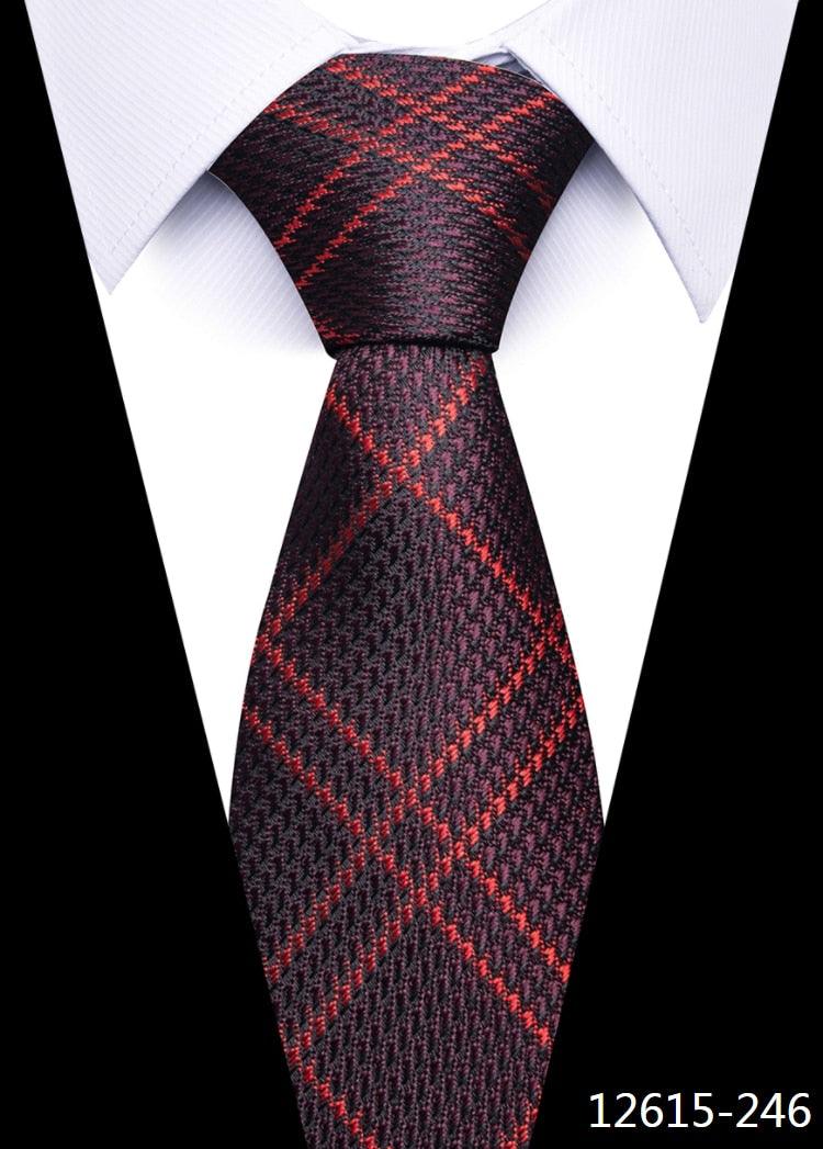 8 cm Silk Necktie Man's Office - L & M Kee, LLC