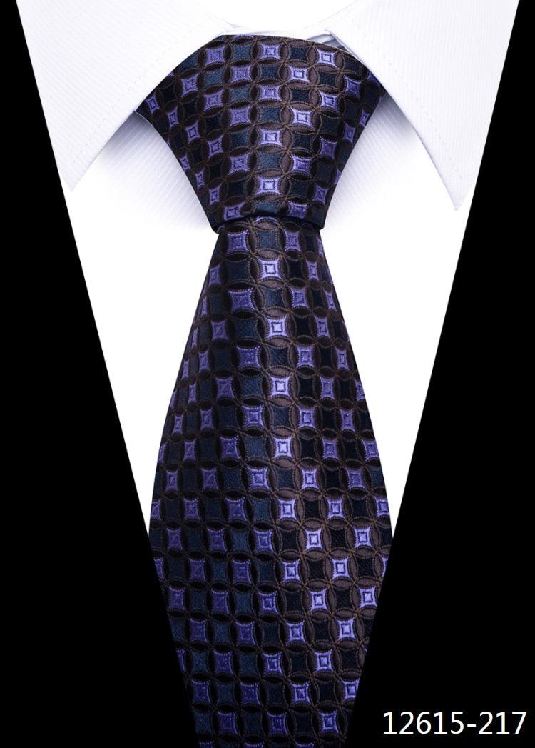 8 cm Silk Necktie Man's Office - L & M Kee, LLC