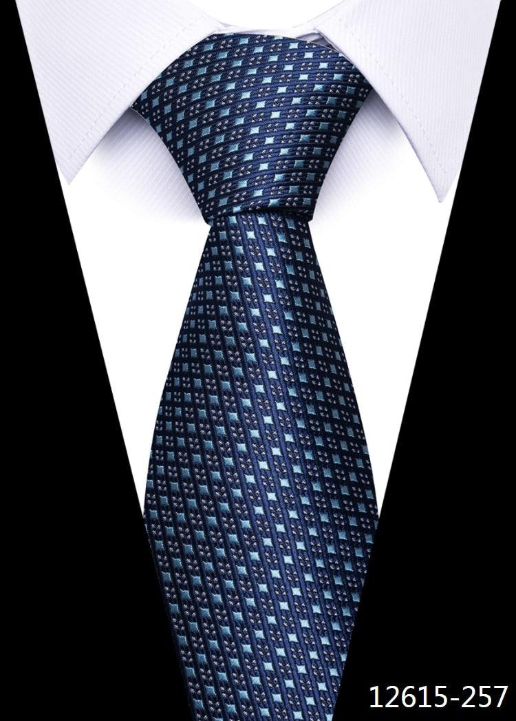 8 cm Silk Necktie Man's Office - L & M Kee, LLC