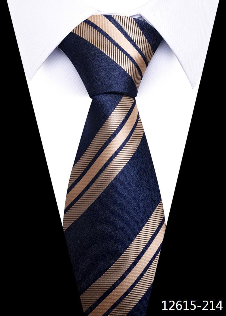 8 cm Silk Necktie Man's Office - L & M Kee, LLC