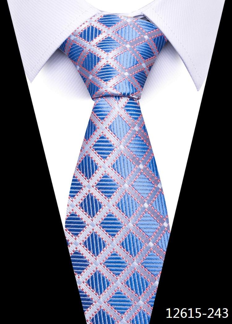 8 cm Silk Necktie Man's Office - L & M Kee, LLC