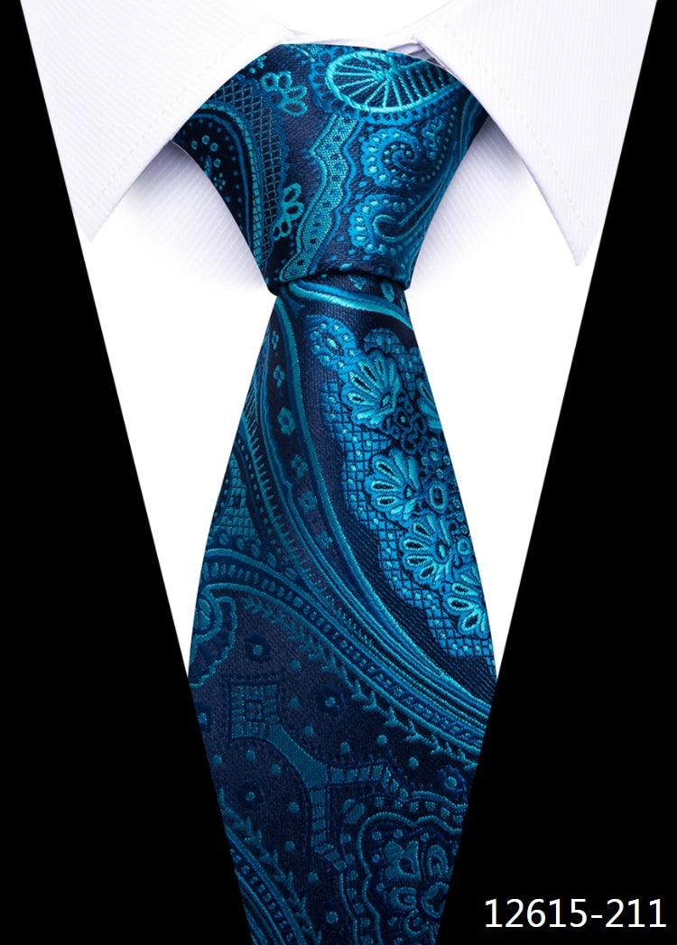 8 cm Silk Necktie Man's Office - L & M Kee, LLC