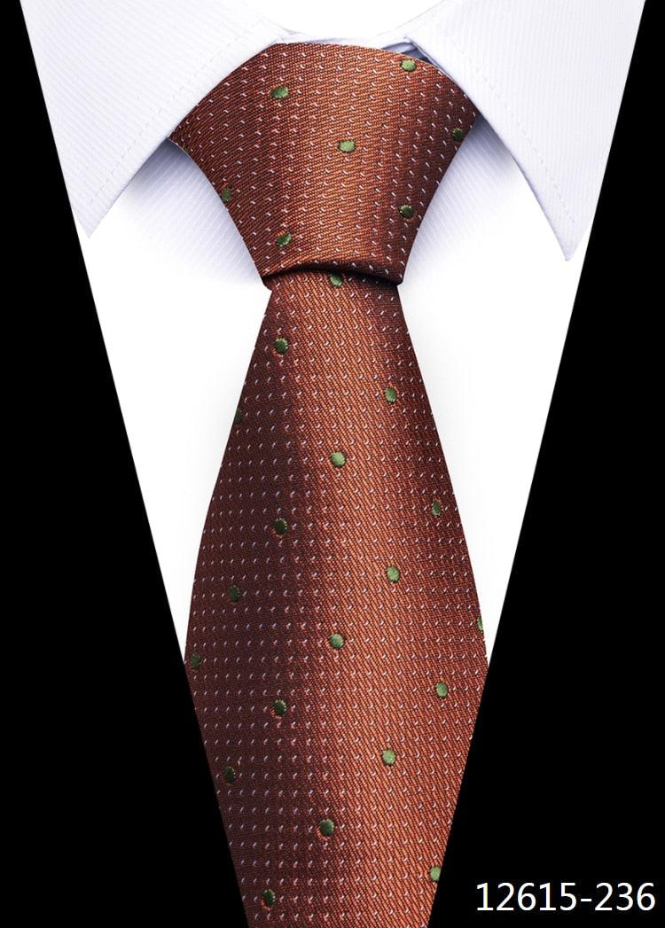 8 cm Silk Necktie Man's Office - L & M Kee, LLC