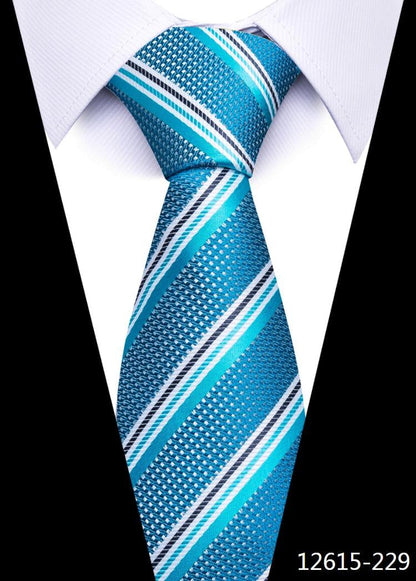 8 cm Silk Necktie Man's Office - L & M Kee, LLC