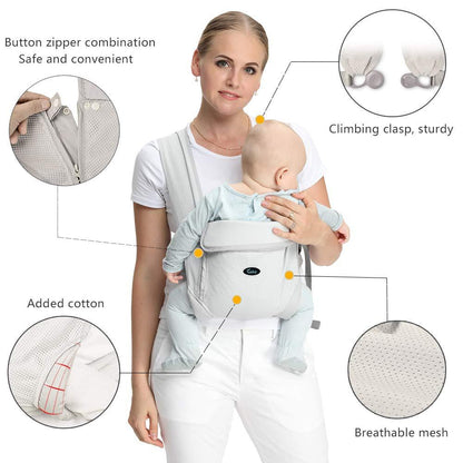 Natural Cotton Ergonomic Baby Carrier - L & M Kee, LLC