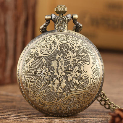 Unique Bronze Zodiac Pocket Watch | Snake Head | Rat | Bore | Cattle - L & M Kee, LLC