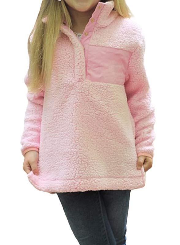 Sherpa Pullover for Little Girl - L & M Kee, LLC