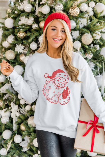 Father Christmas Embroidered Sweatshirt - L & M Kee, LLC