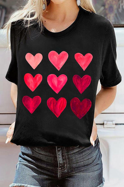 Sequin Heart Graphic Tee - L & M Kee, LLC