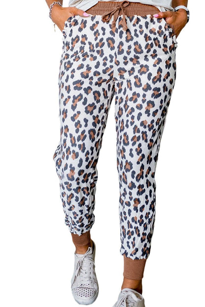 Print Elastic Waist Jogger Pants - L & M Kee, LLC