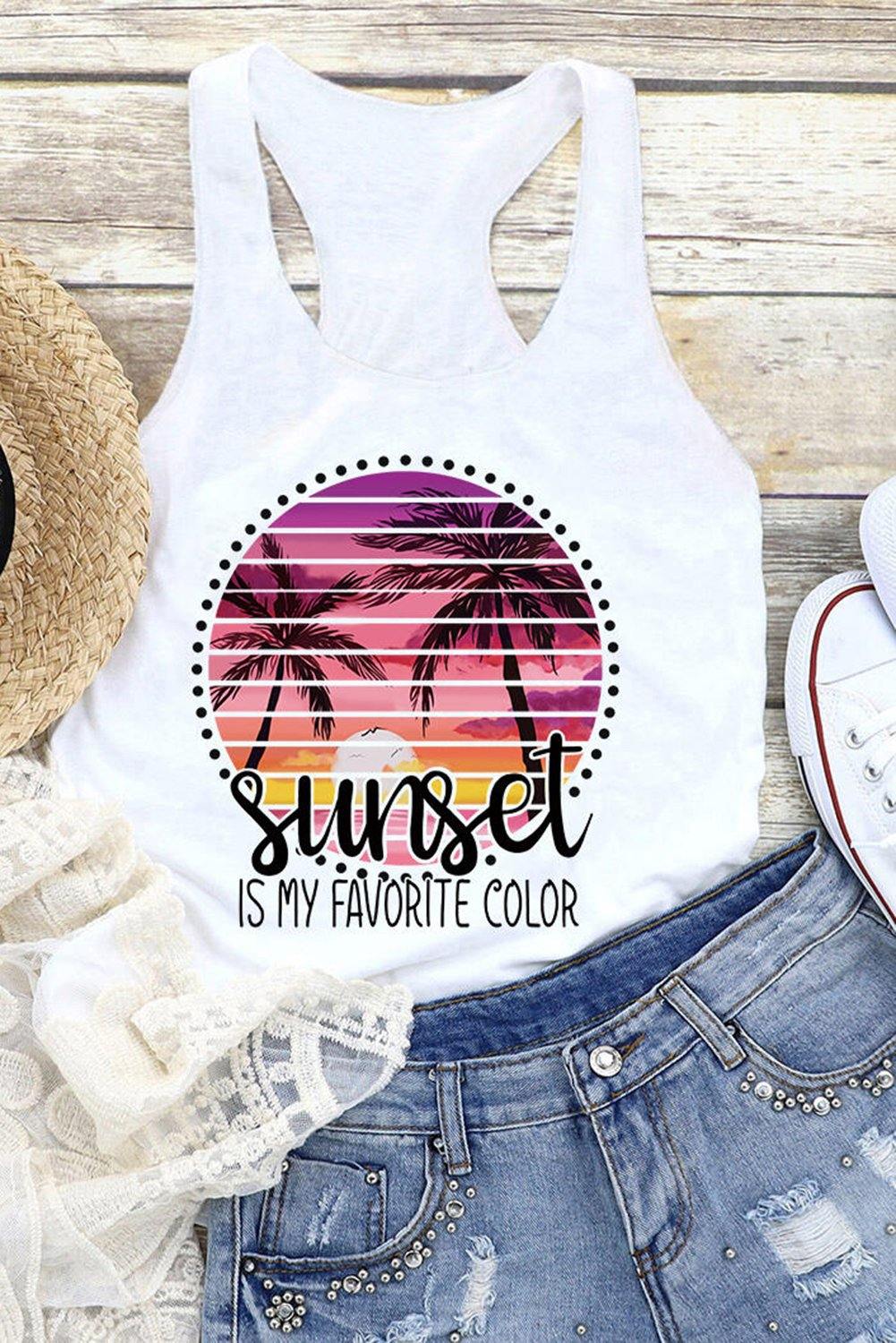 Sunset Is My Favorite Color Tank - L & M Kee, LLC