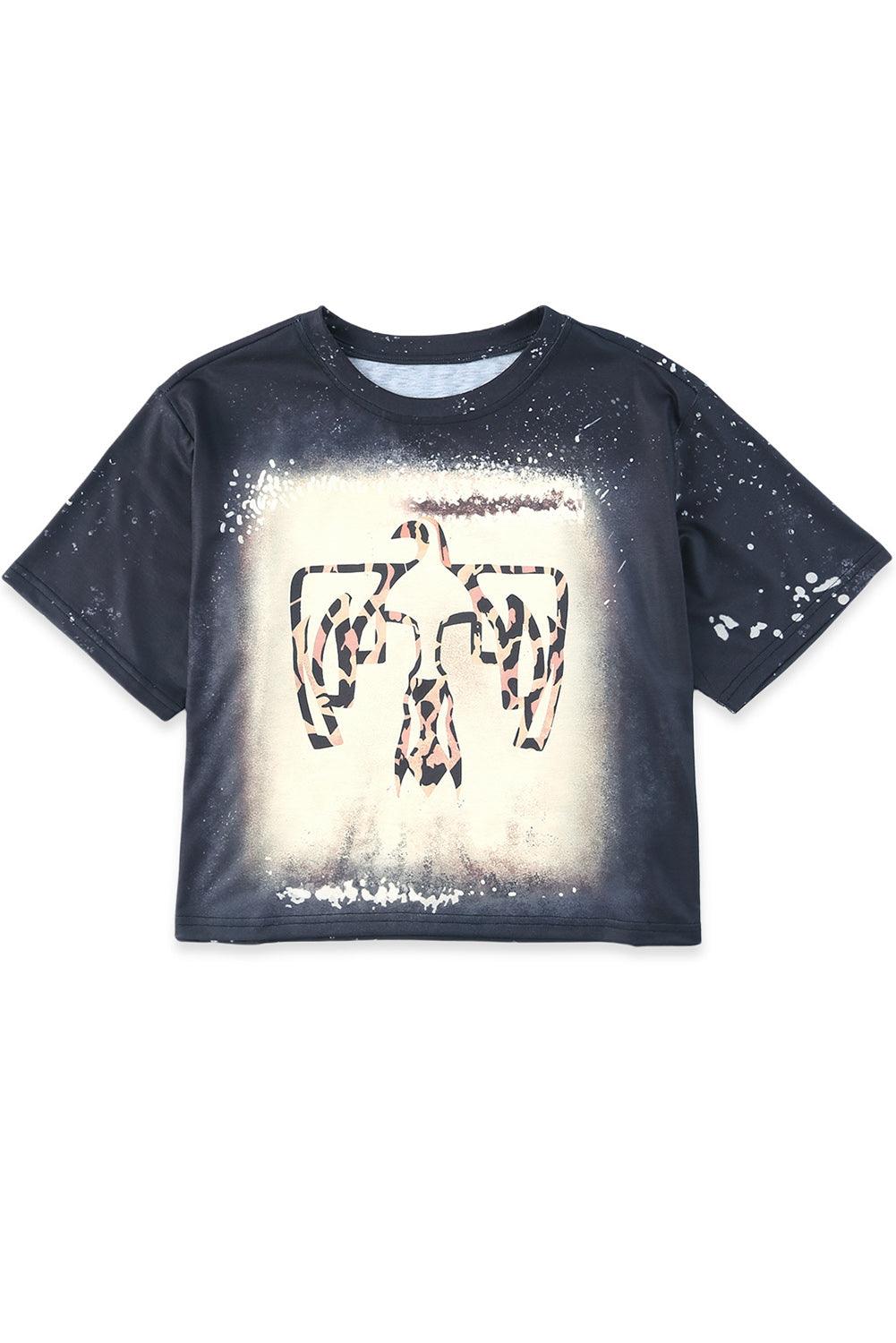 Leopard Thunderbird Bleached Tee - L & M Kee, LLC