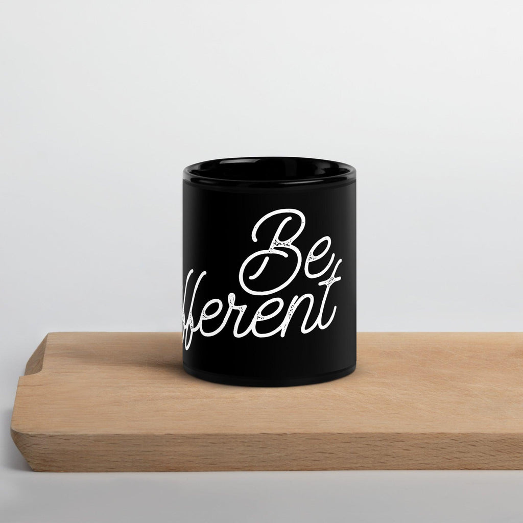 Be Different Black Glossy Mug - L & M Kee, LLC