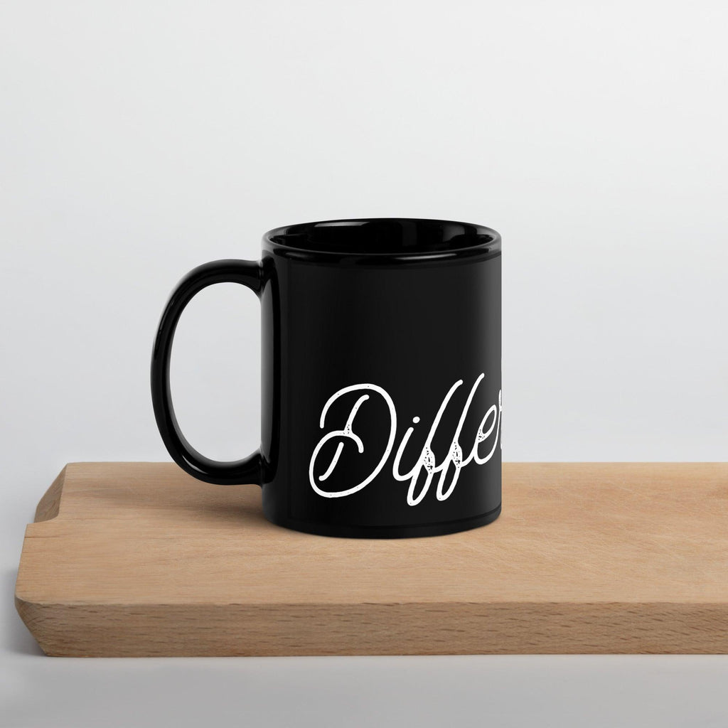 Be Different Black Glossy Mug - L & M Kee, LLC