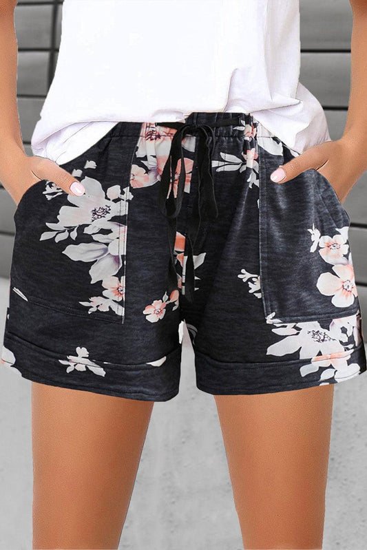 Camouflage Drawstring Waist Little Girls' Shorts with Pockets - L & M Kee, LLC