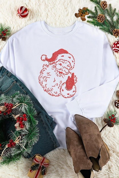 Father Christmas Embroidered Sweatshirt - L & M Kee, LLC