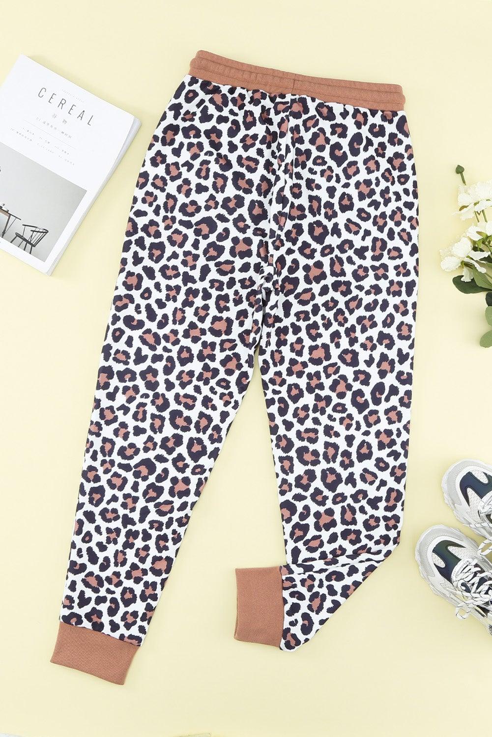 Print Elastic Waist Jogger Pants - L & M Kee, LLC