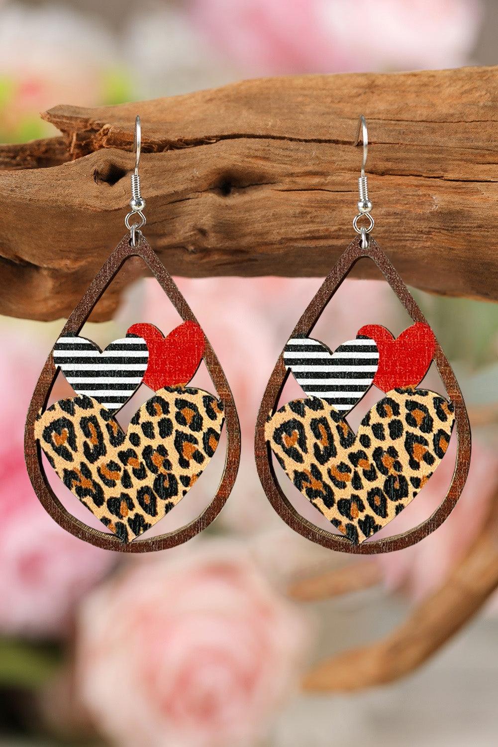 Heart Shape Hollowed Valentine's Day Earrings - L & M Kee, LLC