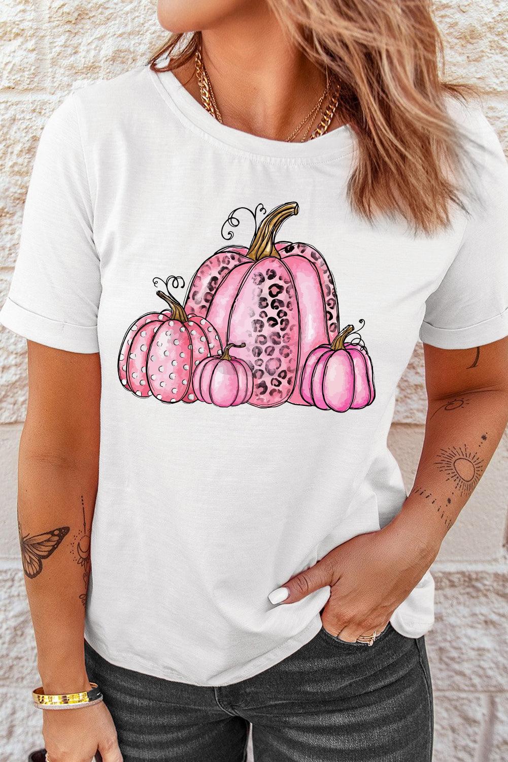 Howdy Fall Cow Pumpkin Print Graphic T Shirt - L & M Kee, LLC