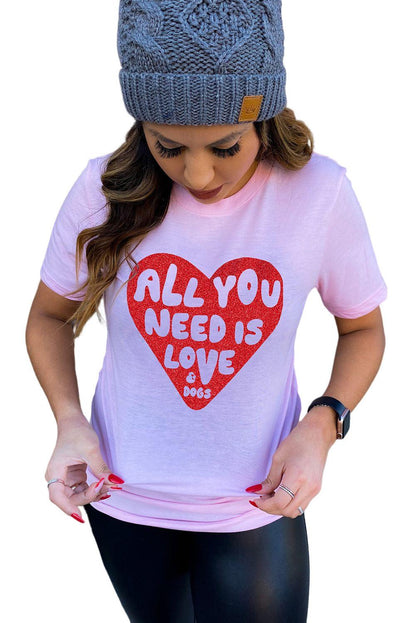 Sequin Heart Graphic Tee - L & M Kee, LLC