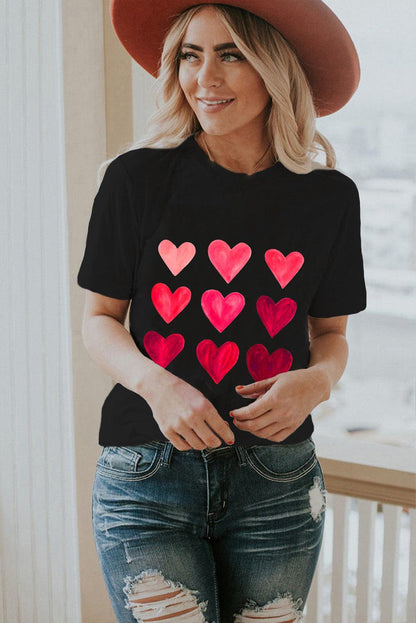 Sequin Heart Graphic Tee - L & M Kee, LLC