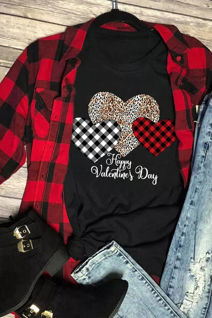 Sequin Heart Graphic Tee - L & M Kee, LLC