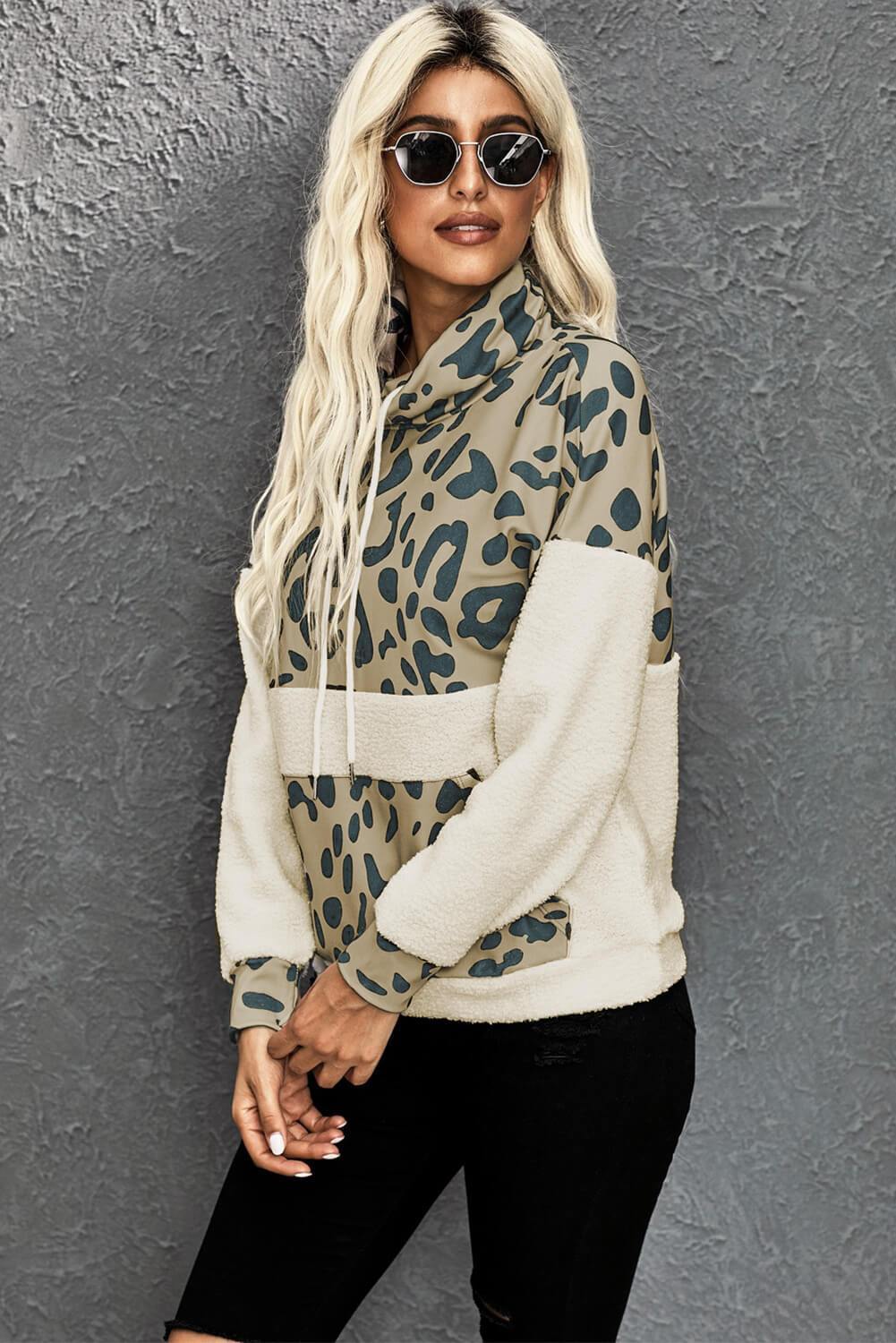 Leopard Print Sweatshirt - L & M Kee, LLC