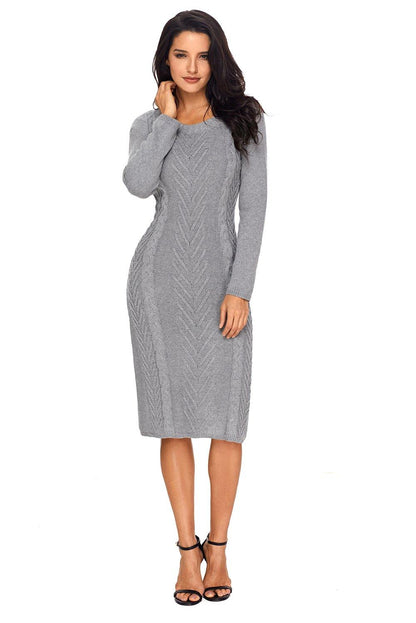 Womens Hand Knitted Sweater Dress - L & M Kee, LLC