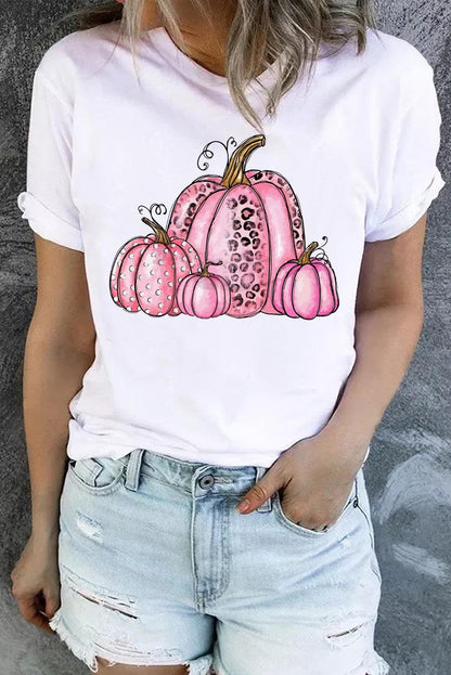 Howdy Fall Cow Pumpkin Print Graphic T Shirt - L & M Kee, LLC