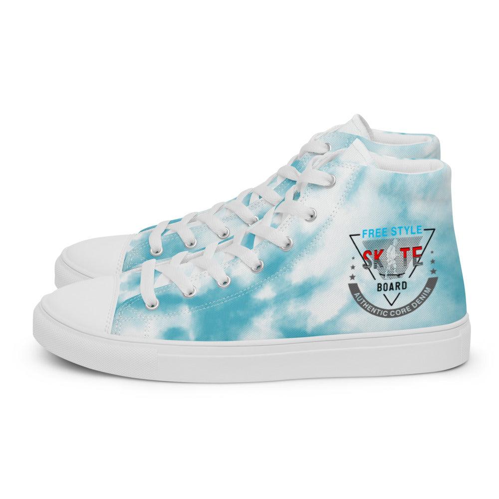 Skate Shoe Men’s high top canvas shoes - L & M Kee, LLC