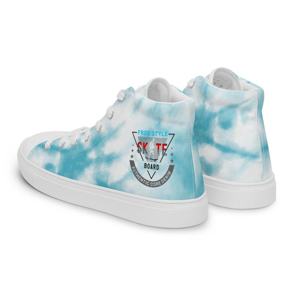 Skate Shoe Men’s high top canvas shoes - L & M Kee, LLC