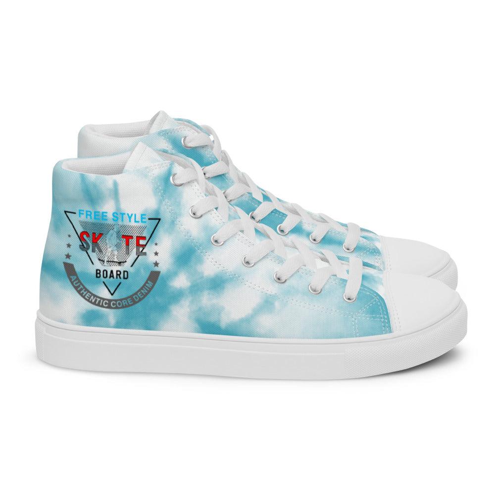 Skate Shoe Men’s high top canvas shoes - L & M Kee, LLC