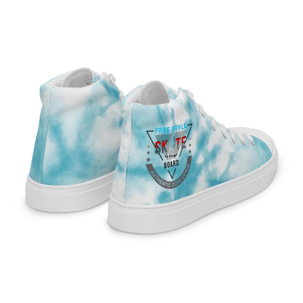 Skate Shoe Men’s high top canvas shoes - L & M Kee, LLC