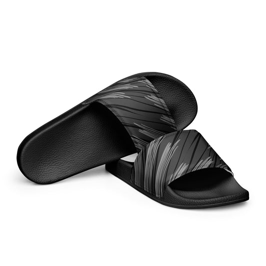 Black Stripes Men’s Slides - L & M Kee, LLC