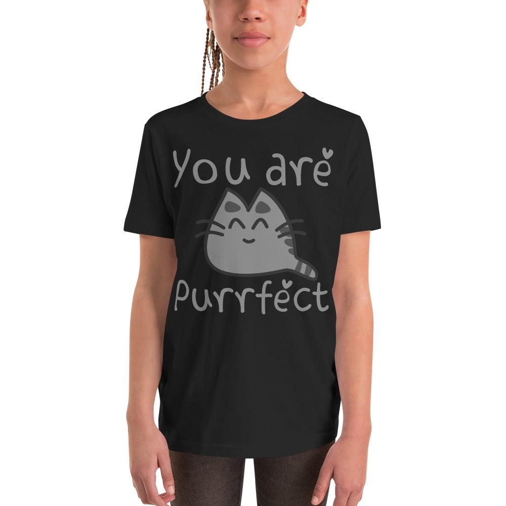 Purrfect Youth Short Sleeve T-Shirt - L & M Kee, LLC