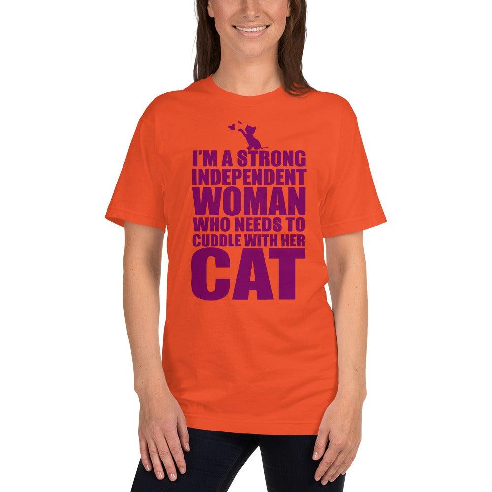 Independent With Cat T-Shirt - L & M Kee, LLC