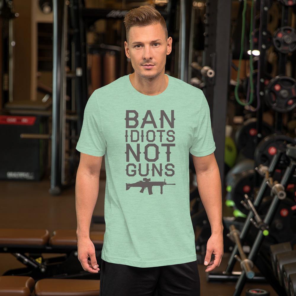 Ban Idiots Short-Sleeve Unisex T-Shirt - L & M Kee, LLC