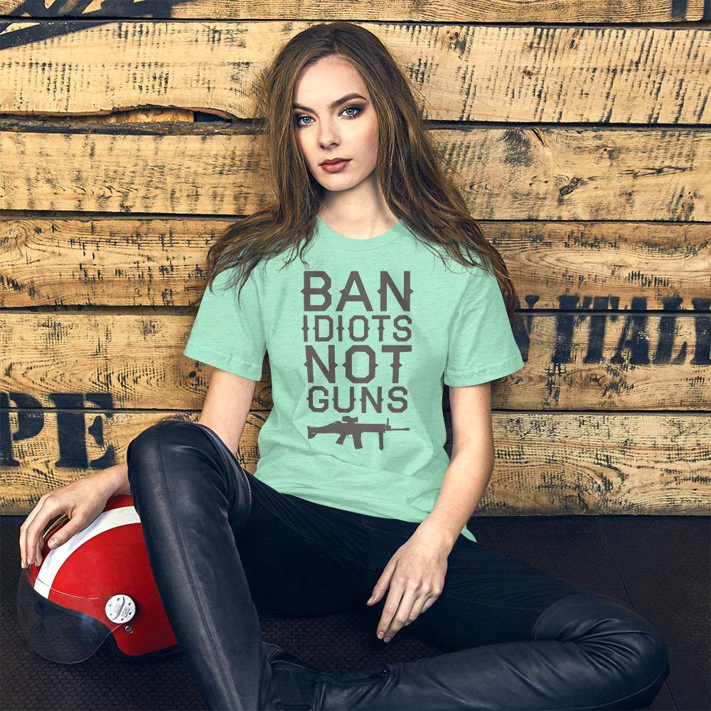 Ban Idiots Short-Sleeve Unisex T-Shirt - L & M Kee, LLC