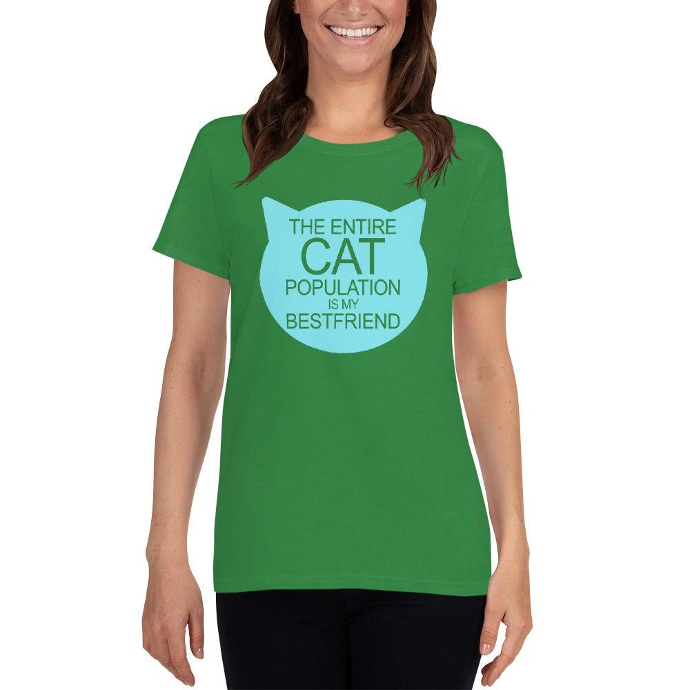 Cat Population Friend Women's short sleeve t-shirt - L & M Kee, LLC