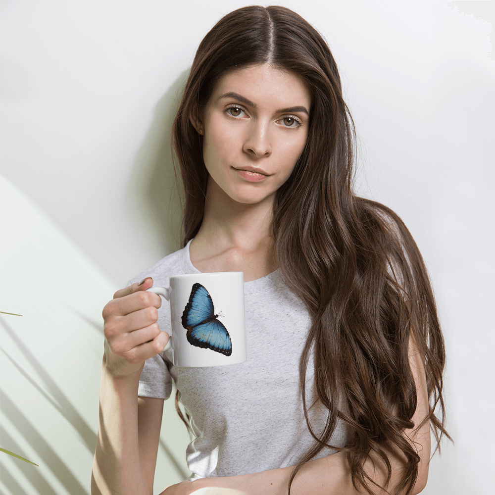 Sky Butterfly Coffee Cup - L & M Kee, LLC
