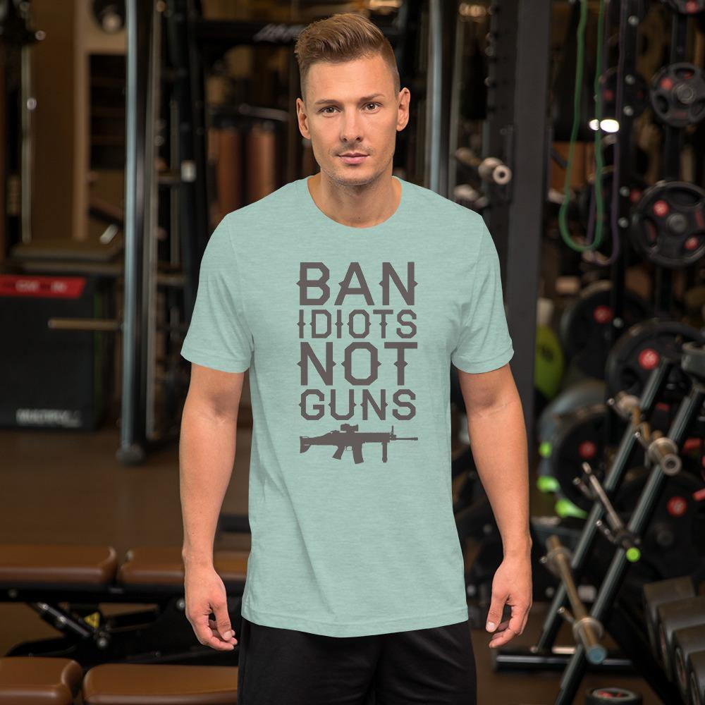Ban Idiots Short-Sleeve Unisex T-Shirt - L & M Kee, LLC