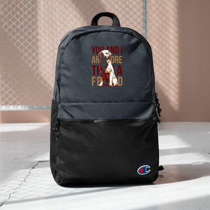 More Than A Friend Embroidered Champion Backpack - L & M Kee, LLC