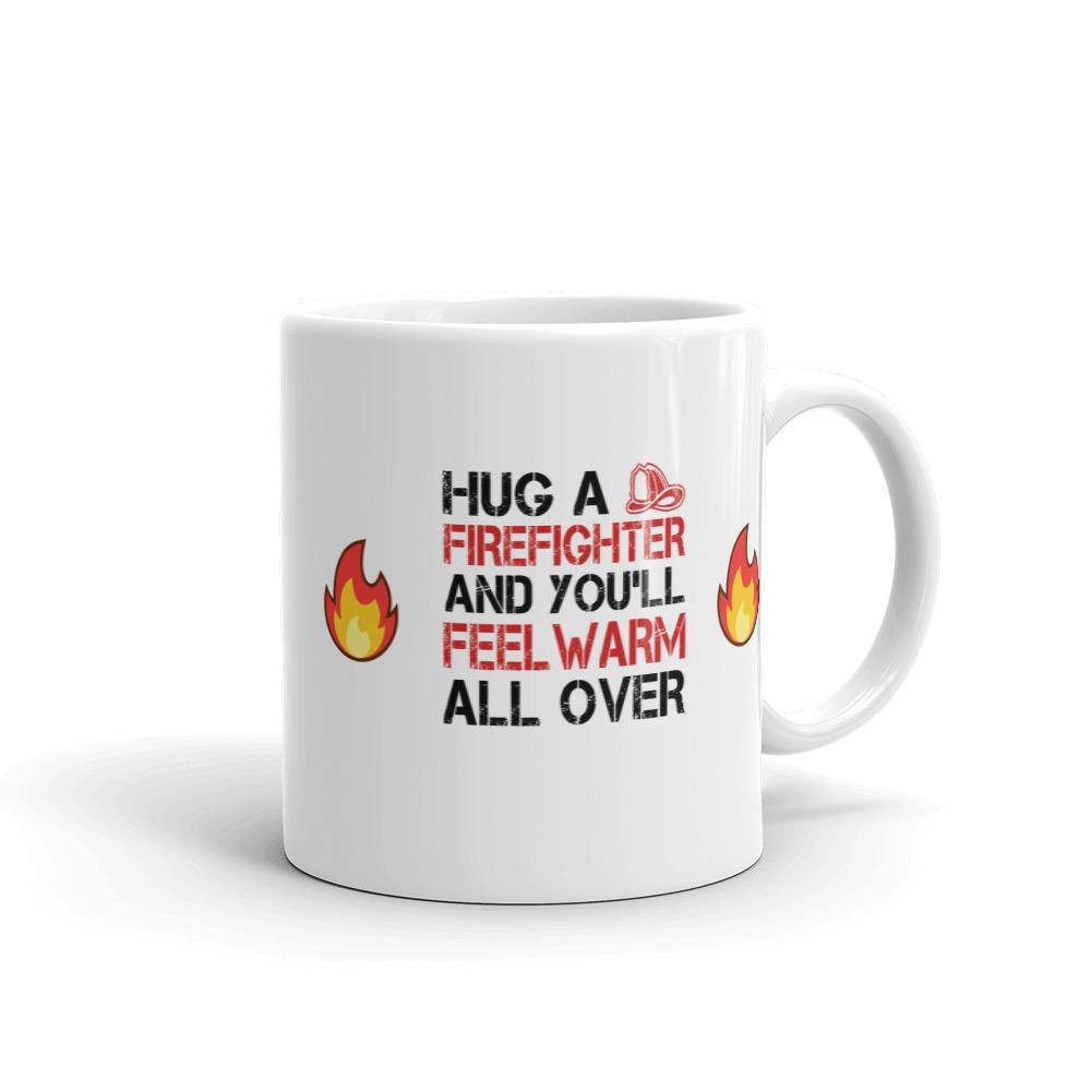 Hug A Firefighter Mug - L & M Kee, LLC