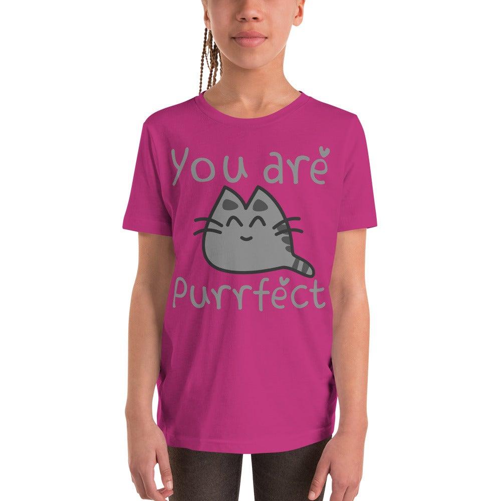 Purrfect Youth Short Sleeve T-Shirt - L & M Kee, LLC