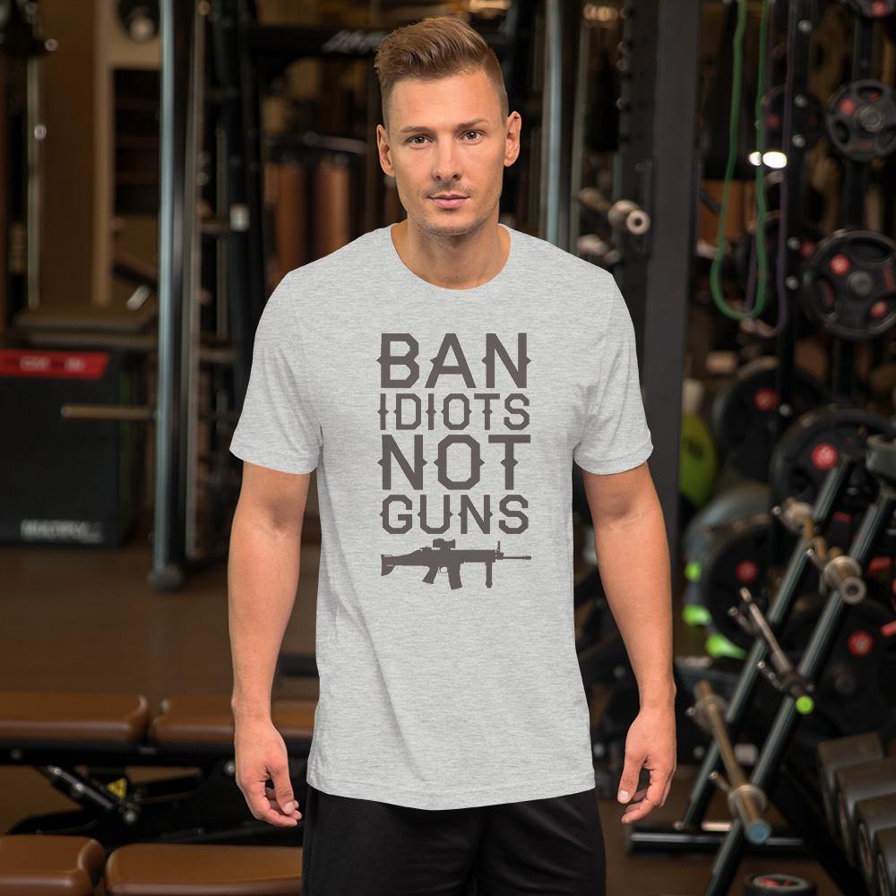 Ban Idiots Short-Sleeve Unisex T-Shirt - L & M Kee, LLC